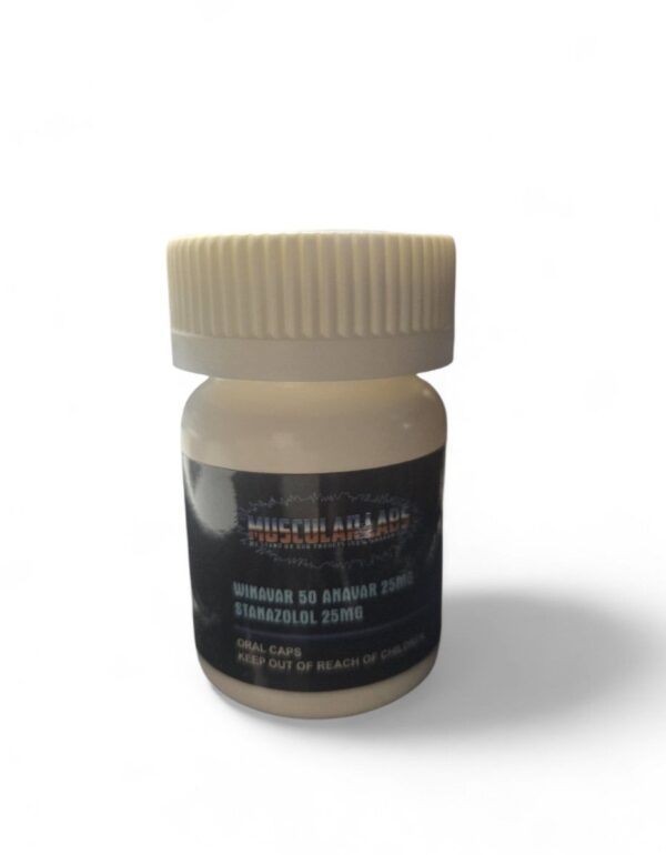 Winavar 50 ( Anavar 25mg/Winstrol 25mg)50 Capsules