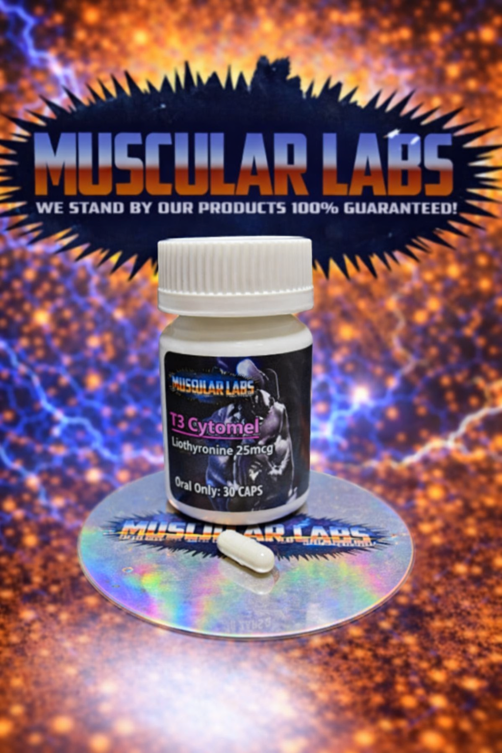 T3/Cytomel  25mcg per cap 50 capsules