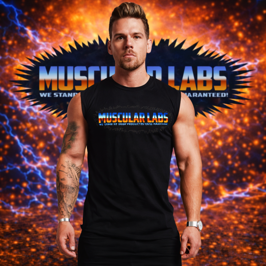 Mens Muscularlabs tank tops black