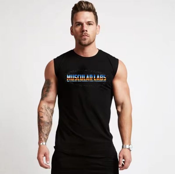 Mens Muscularlabs tank tops black